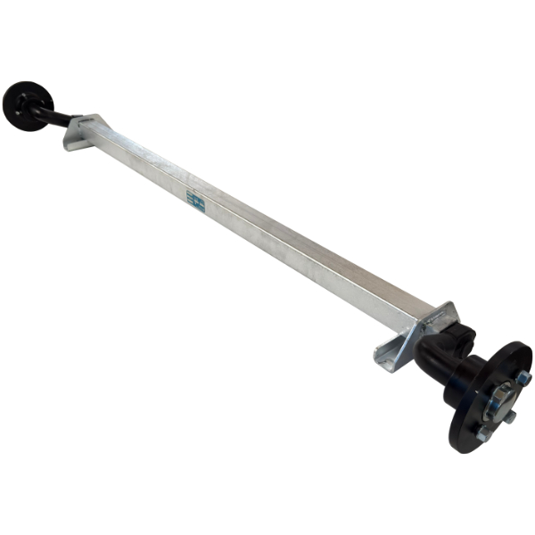 Ось резино-жгутовая 750 кг без тормоза