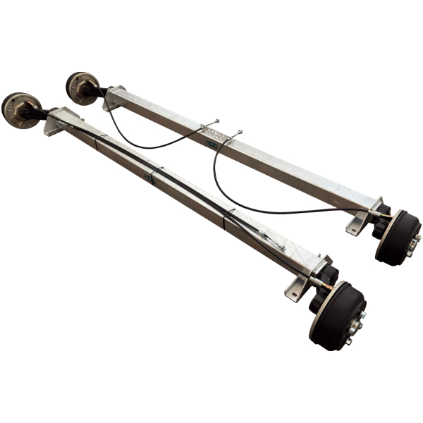 Оси резино-жгутовые тандем 2700 кг с тормозом